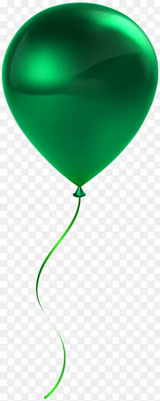 绿色气球夹艺术-气球