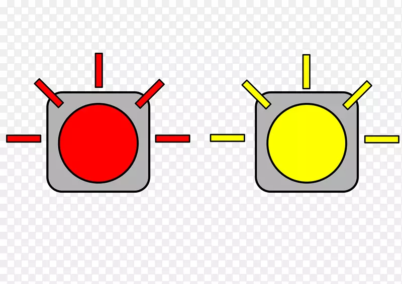 交通灯黄色电脑图标绿色红色编码器