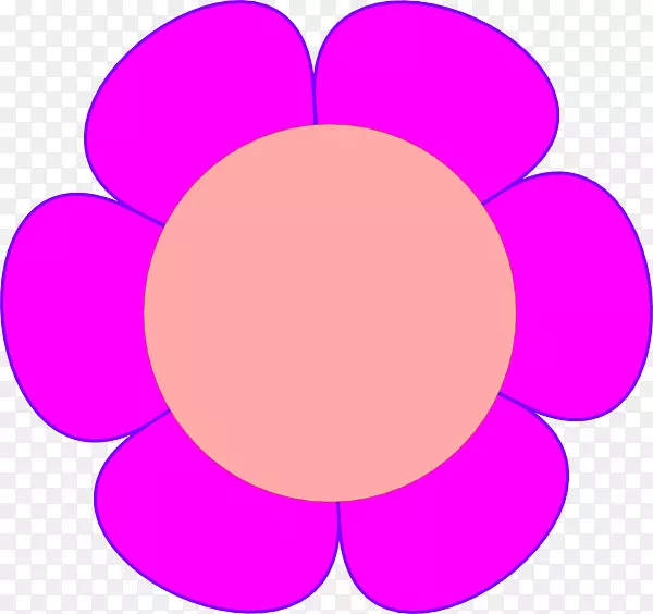 紫色剪贴画-夏威夷花