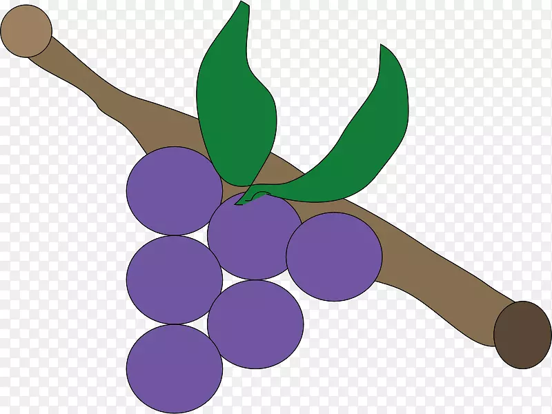 紫葡萄藤剪贴画-葡萄