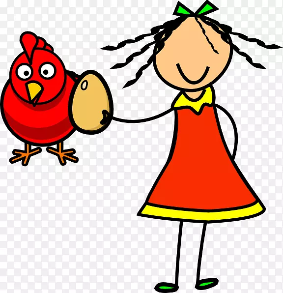 小红母鸡夹艺术-母鸡