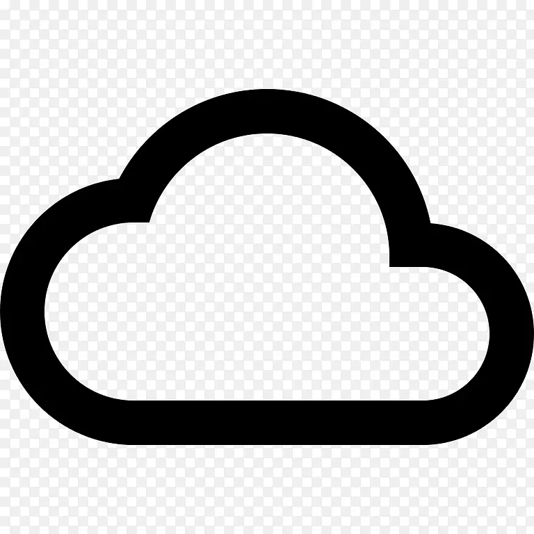 云计算计算机图标设计符号云