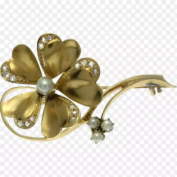 珠宝耳环胸针宝石钻石切割-金玫瑰