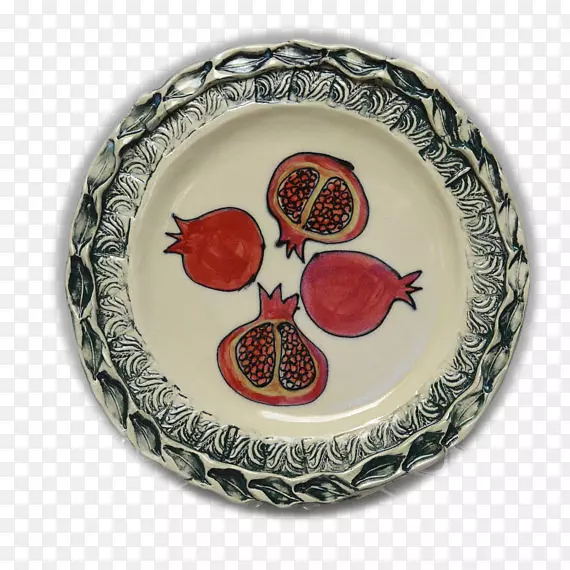 餐具盘陶瓷板瓷石榴