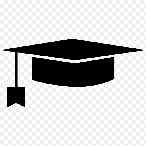 方形学术帽毕业典礼电脑图标-毕业礼服