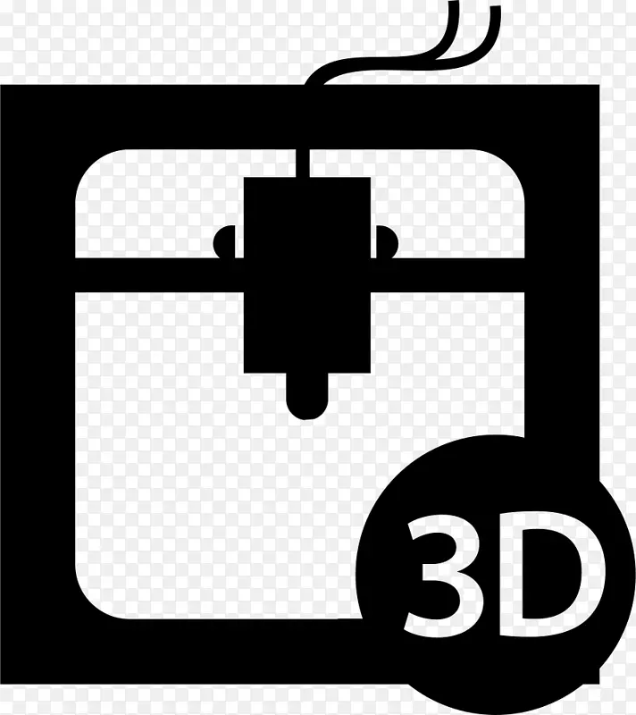 3D打印机计算机图标三维计算机图形.打印机