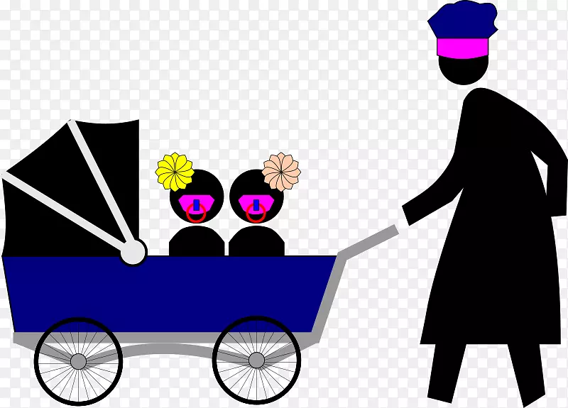 婴儿车-妇女剪贴画-马车