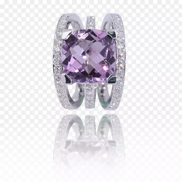 紫水晶耳环珠宝蓝宝石-紫水晶