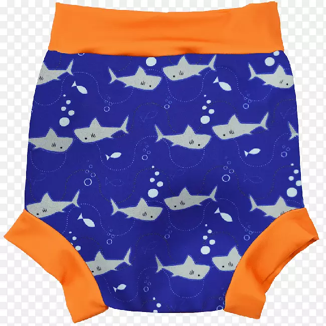 国际游泳婴儿-幼鲨游泳尿布飞溅