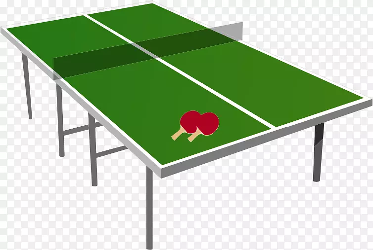 台面乒乓球及成套运动剪贴画-乒乓球