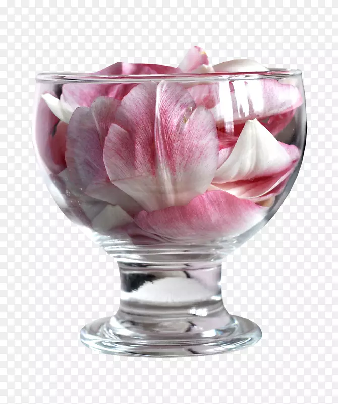 玻璃餐具花瓶碗花瓣