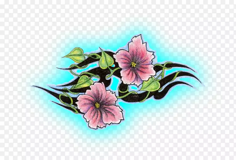 花卉图案色彩芙蓉-芙蓉