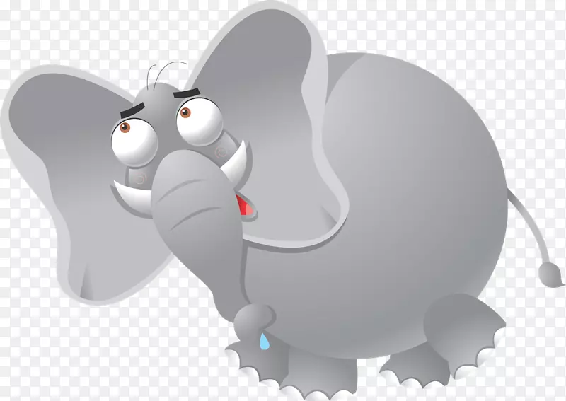 大象动画剪贴画-小象