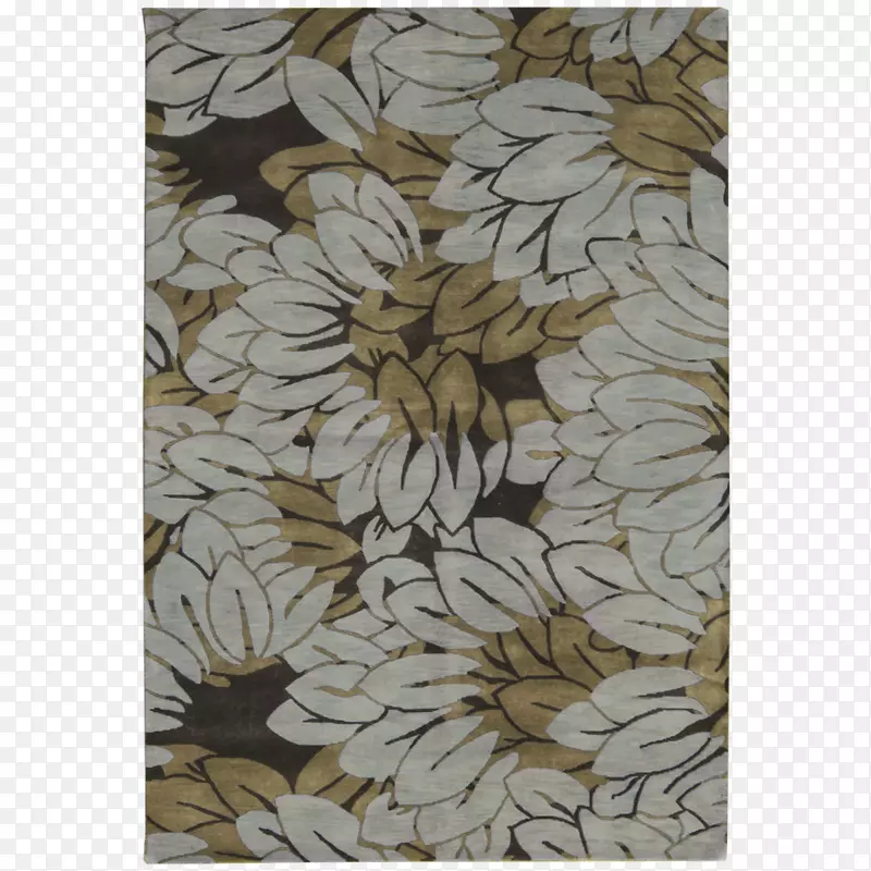 喜马拉雅艺术花博卡拉地毯图案-地毯
