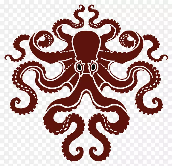 章鱼镶嵌海洋博物馆艺术-花环