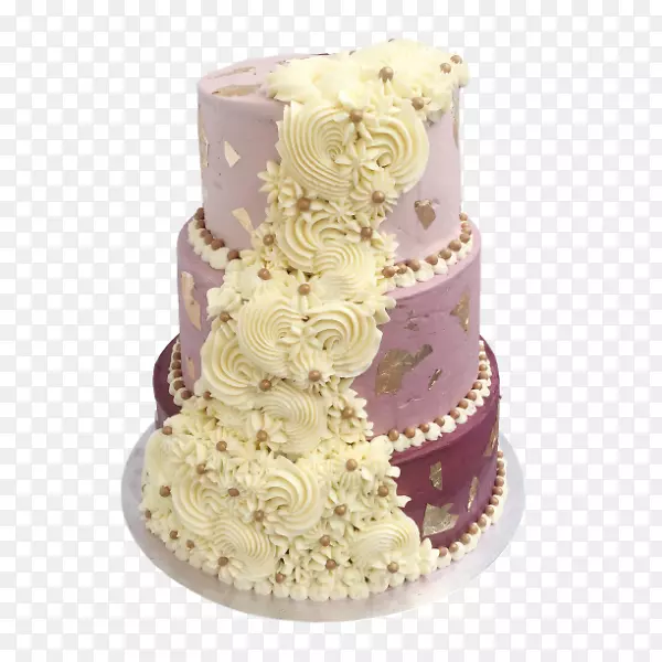 婚礼蛋糕，糖霜和糖霜蛋糕，玉米饼-婚礼蛋糕