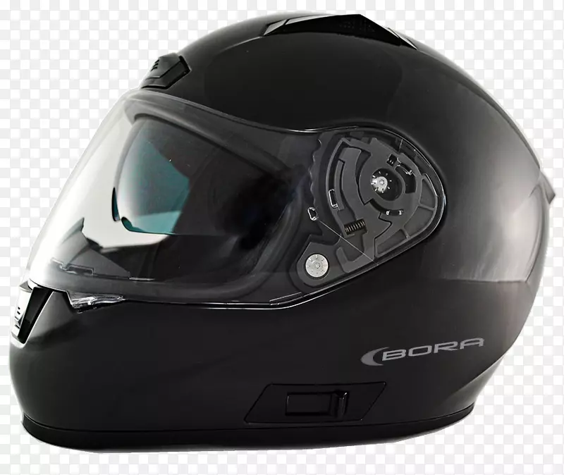 摩托车头盔整体式头盔面罩-摩托