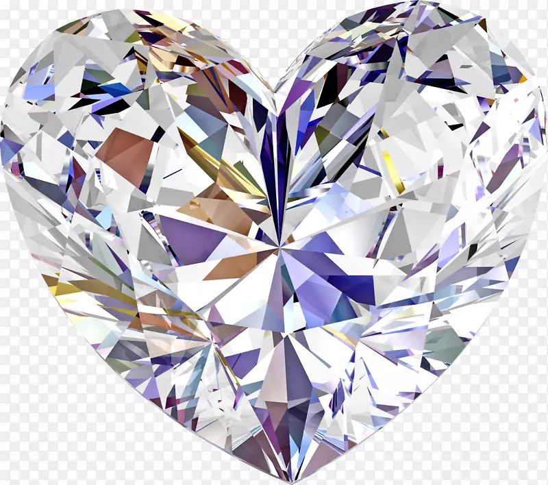玻璃水晶心形宝石-钻石
