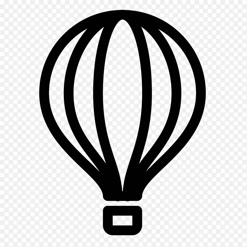 飞行计算机图标热气球-气球