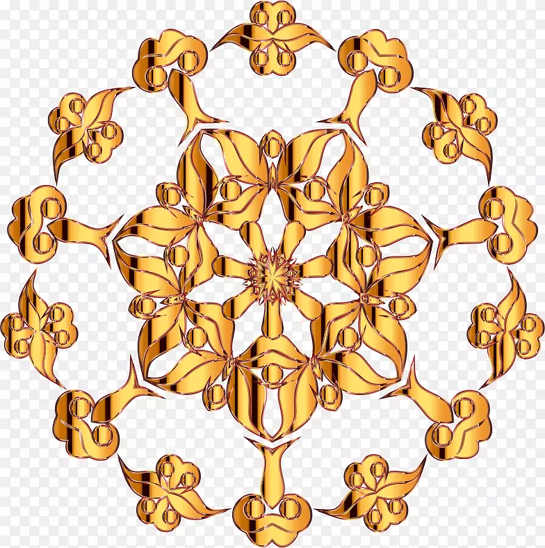花卉图案-黄金图案