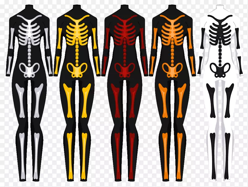 万圣节服装骨架杰克·斯凯灵顿服装设计-骨架