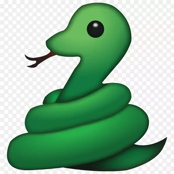 蛇表情符号计算机图标-anaconda