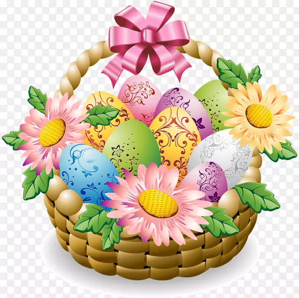 复活节兔子篮子复活节彩蛋博客