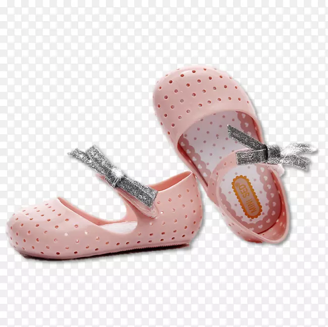 水母鞋凉鞋鞋店粉红色闪光