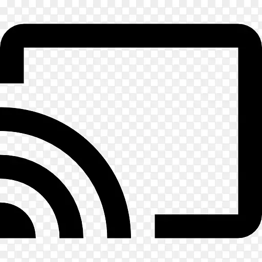 Chromecast google铸造计算机图标电视手持设备.彩带