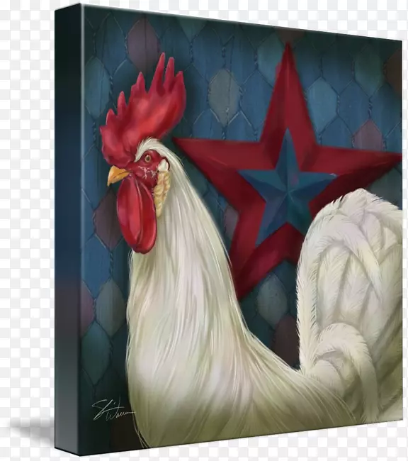 画布印刷艺术意象类印刷-公鸡