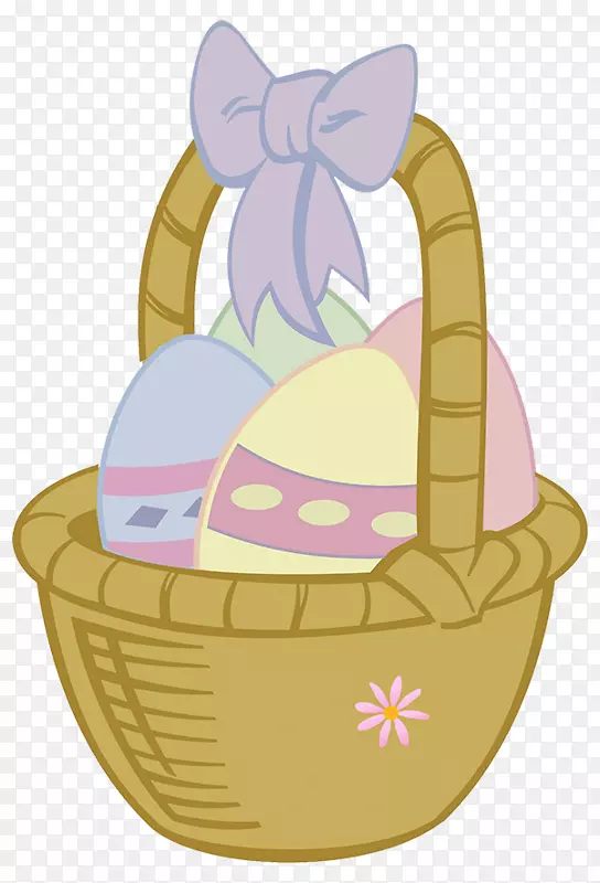 复活节兔子复活节篮子剪贴画-复活节彩蛋