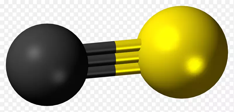 碳素单硫球棒模型Lewis结构空间填充模型分子-外层空间