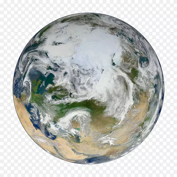 地球蓝色大理石世界行星外层空间-地球日