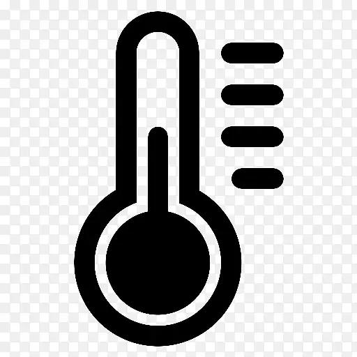 计算机图标实验室温度计温度测量.热水