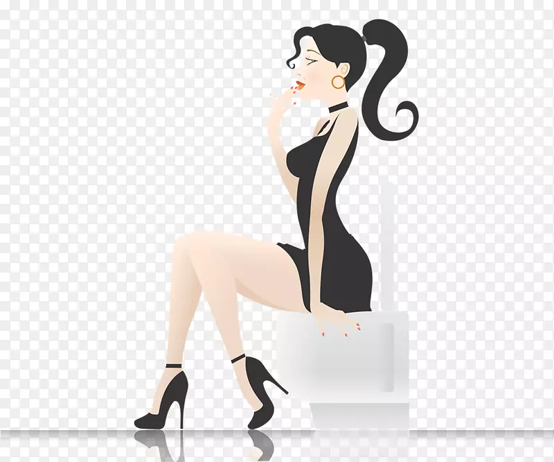 厕所和浴盆座椅浴室坐-商务妇女