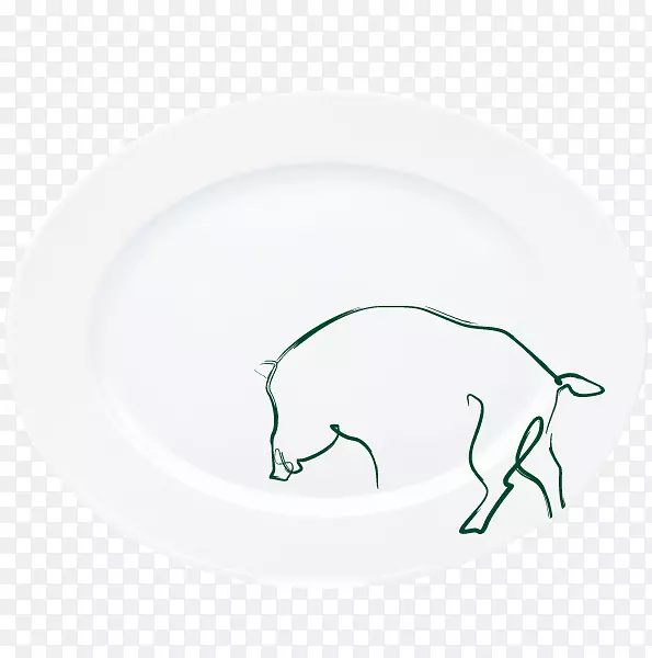 餐具盘板野猪