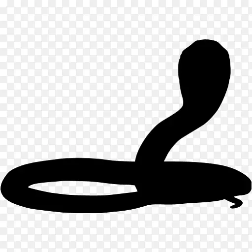 蛇的轮廓，眼镜王蛇，爬行动物-蟒蛇
