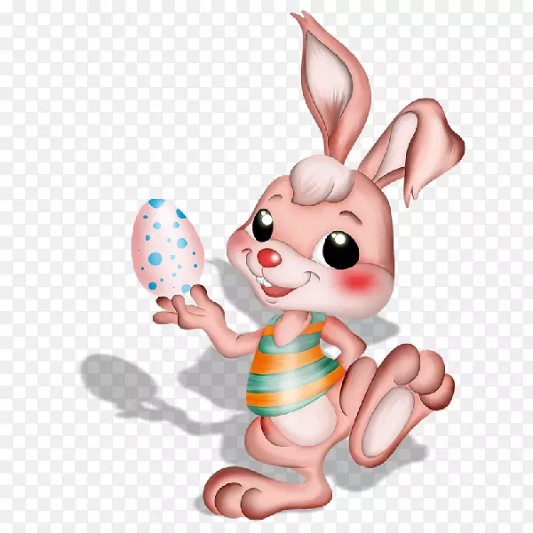 复活节兔子画复活节彩蛋剪贴画-复活节彩蛋
