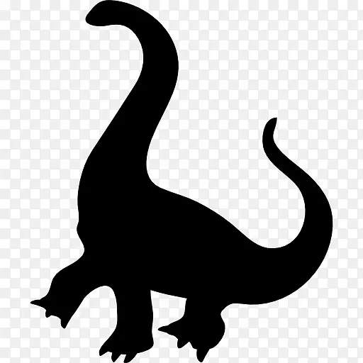Giraffatitan暴龙恐龙轮廓-恐龙载体