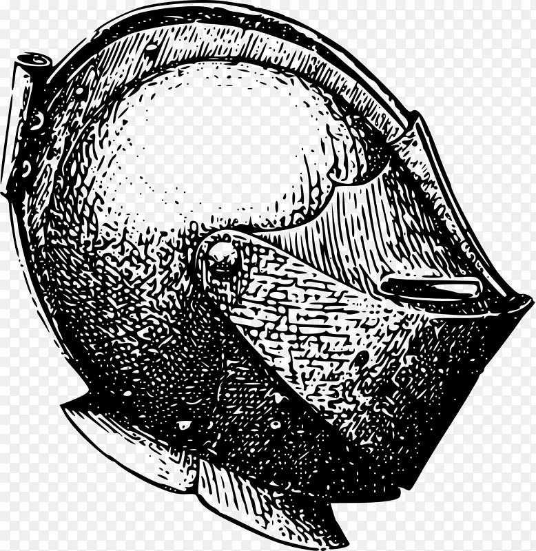 骑士头盔剪贴画-带赫尔穆特的人