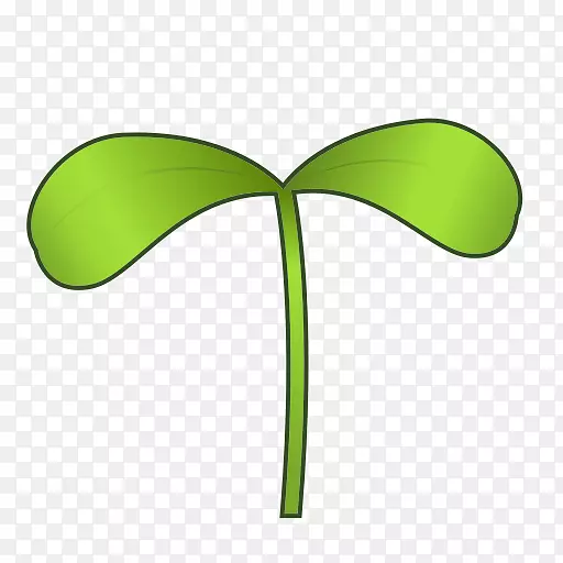 表情文字短信贴纸植物-向日葵叶