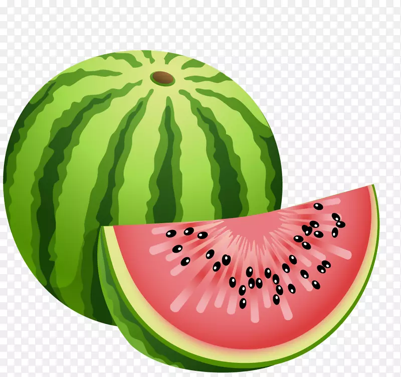 西瓜水果剪贴画-甜瓜