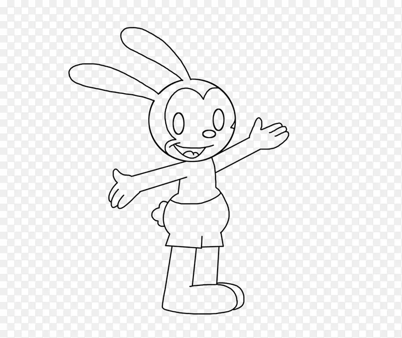 画线艺术-幸运的兔子奥斯瓦尔德