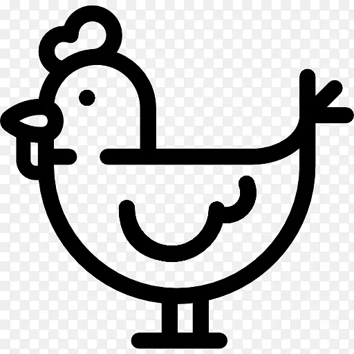 电脑图标鸡场鸭夹艺术-母鸡
