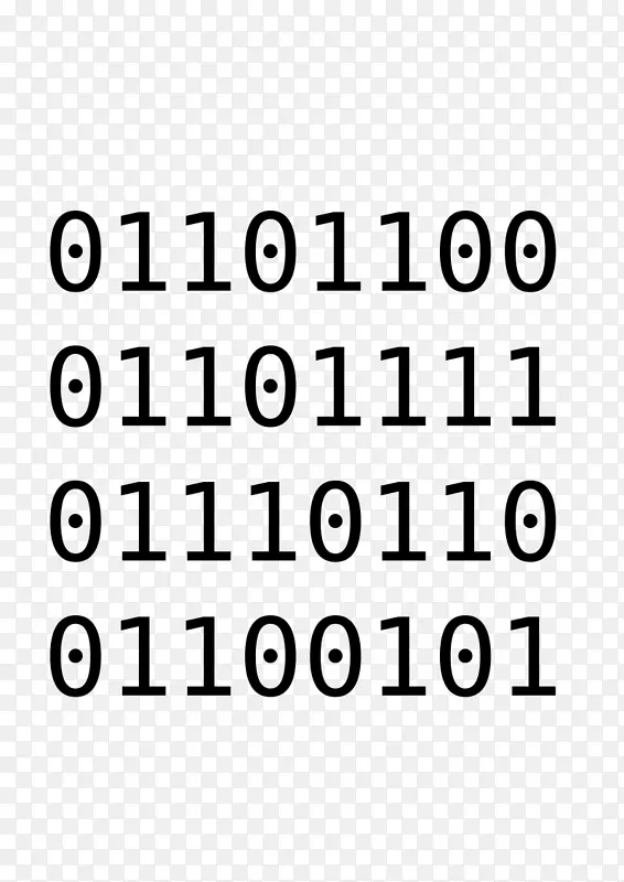 二进制代码二进制文件二进制数字剪贴画可爱的文本
