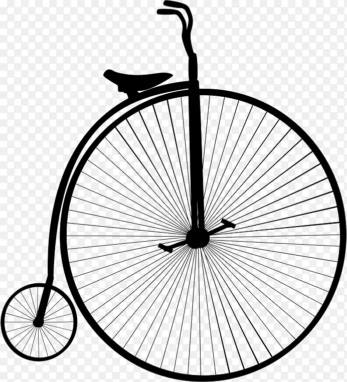 一分为二的自行车车轮
