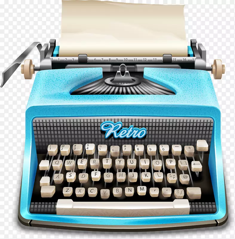 纸打字机老式服装复古风格打字机