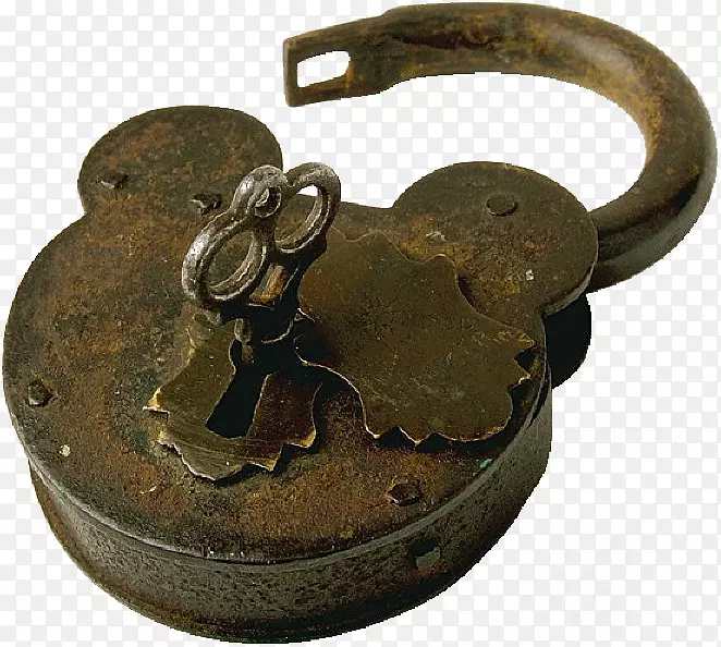 骨架钥匙锁古董挂锁