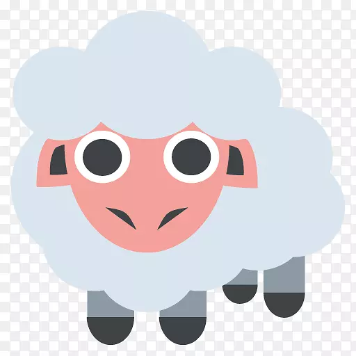 多塞特角山羊符号计算机图标-绵羊