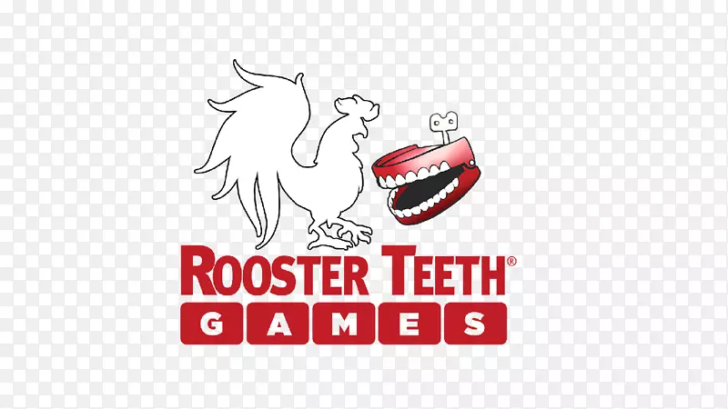 公鸡牙齿游戏RTX成就猎人徽标-牙齿